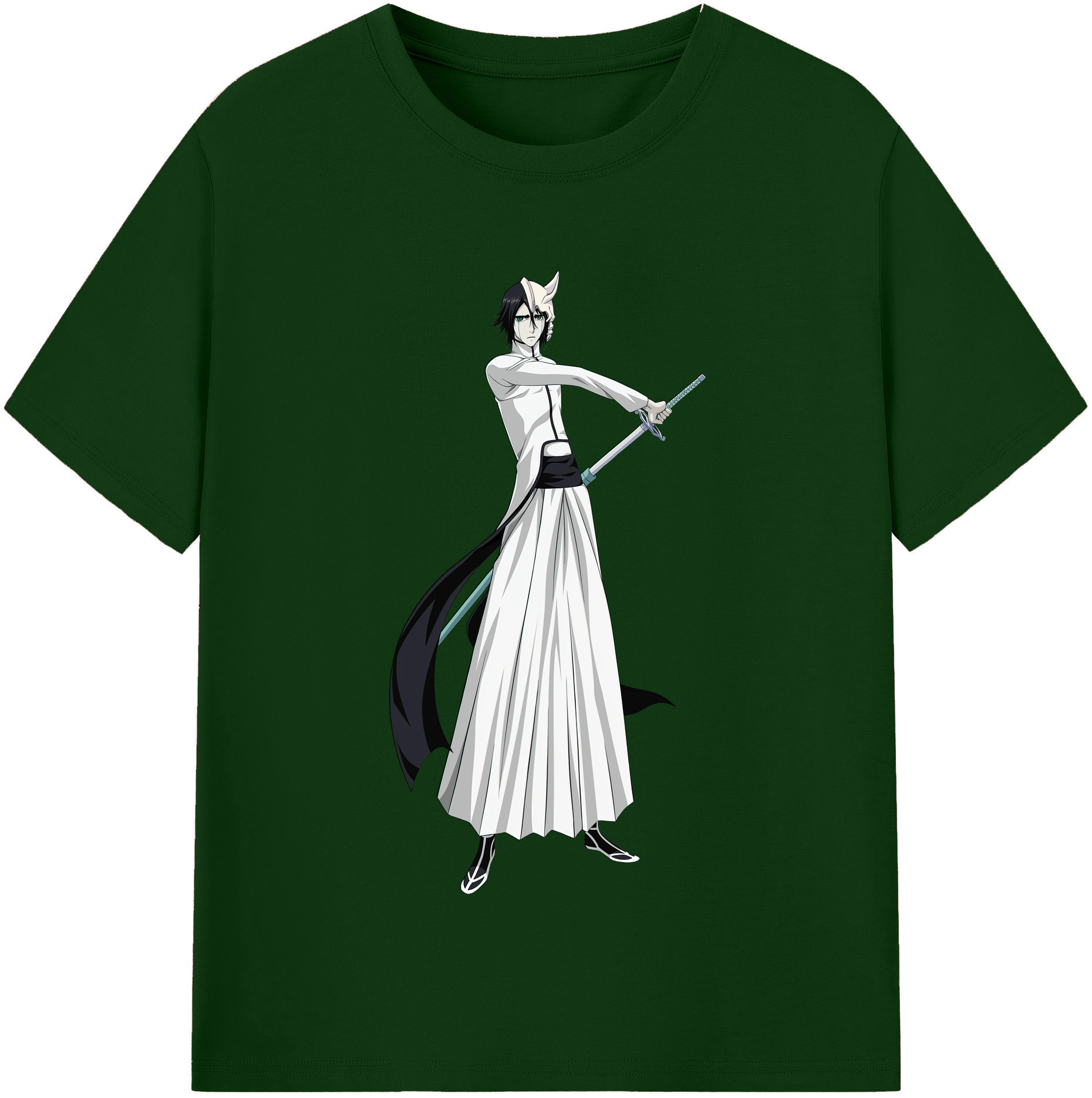 （画像用） ブリーチ ウルキオラ·シファー BLEACH Ulquiorra cifer 綿100％半袖Tシャツ（フロントプリント）